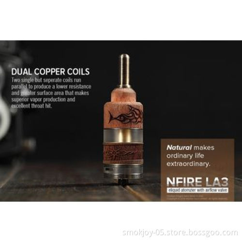 Original RDA atomizer n fire la3/n fire la4 tank with replaceable coil